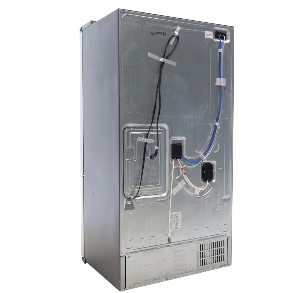 Counter Depth Stainless Steel ENERGY STAR Samsung 22.5 cu. ft. 3 Door French Door Refrigerator with Dual Ice Maker  - Certified Refurbished