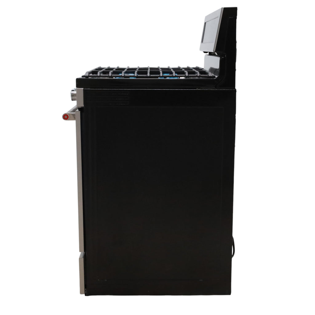 Pictures of Stainless Steel with Printshield Finish KitchenAid 30-in 5 Burners 5.8-cu ft Self-cleaning Convection Oven Freestanding Natural Gas Range - Open Box - Neu Appliance Outlet - Discount Appliance Outlet in Austin, Tx