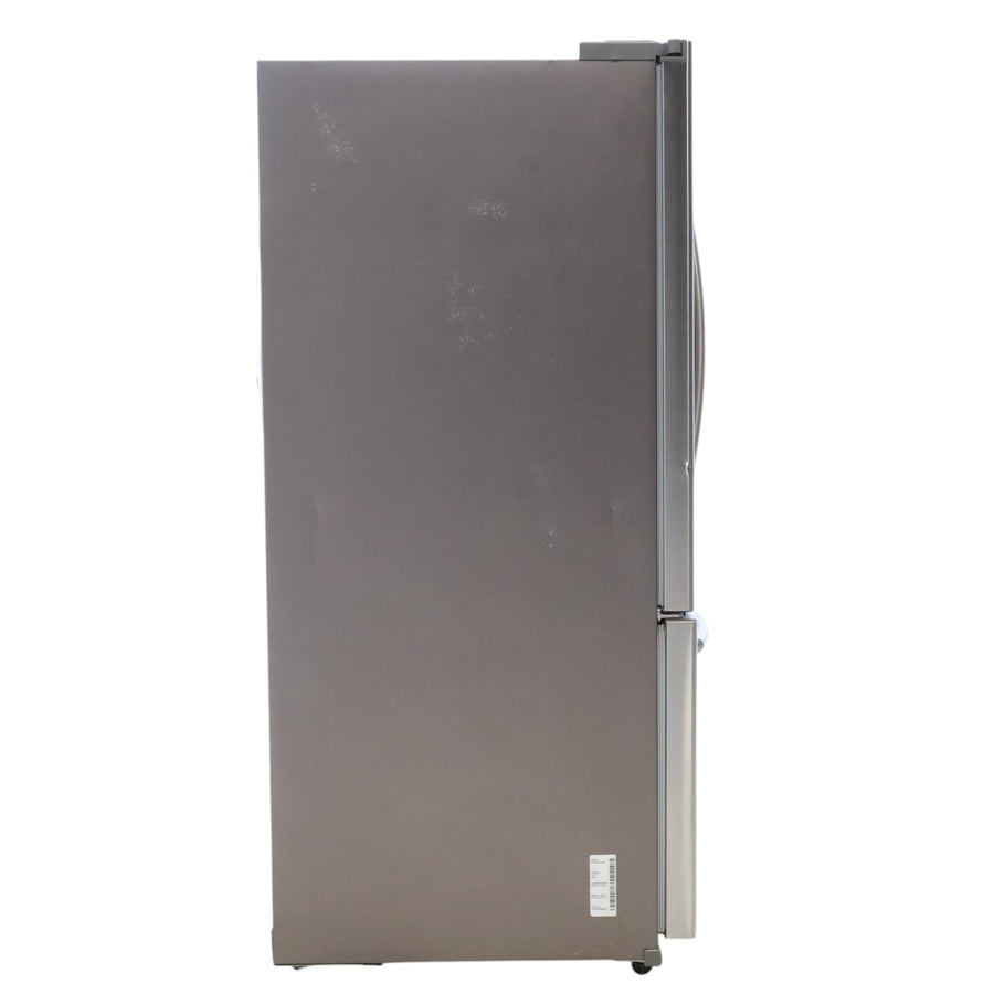 Stainless Steel ENERGY STAR Samsung 24.6 cu. ft. 3 Door French Door Refrigerator with External Water and Ice Dispenser - Certified Refurbished