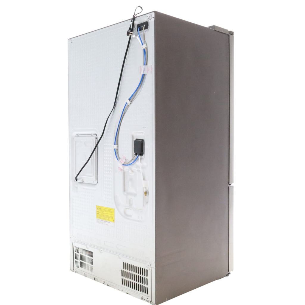 Fingerprint Resistant Stainless Steel ENERGY STAR Samsung 27 cu. ft. 3 Door French Door Refrigerator with Exterior Water and Ice Dispenser RF27T5201SR - Certified Refurbished