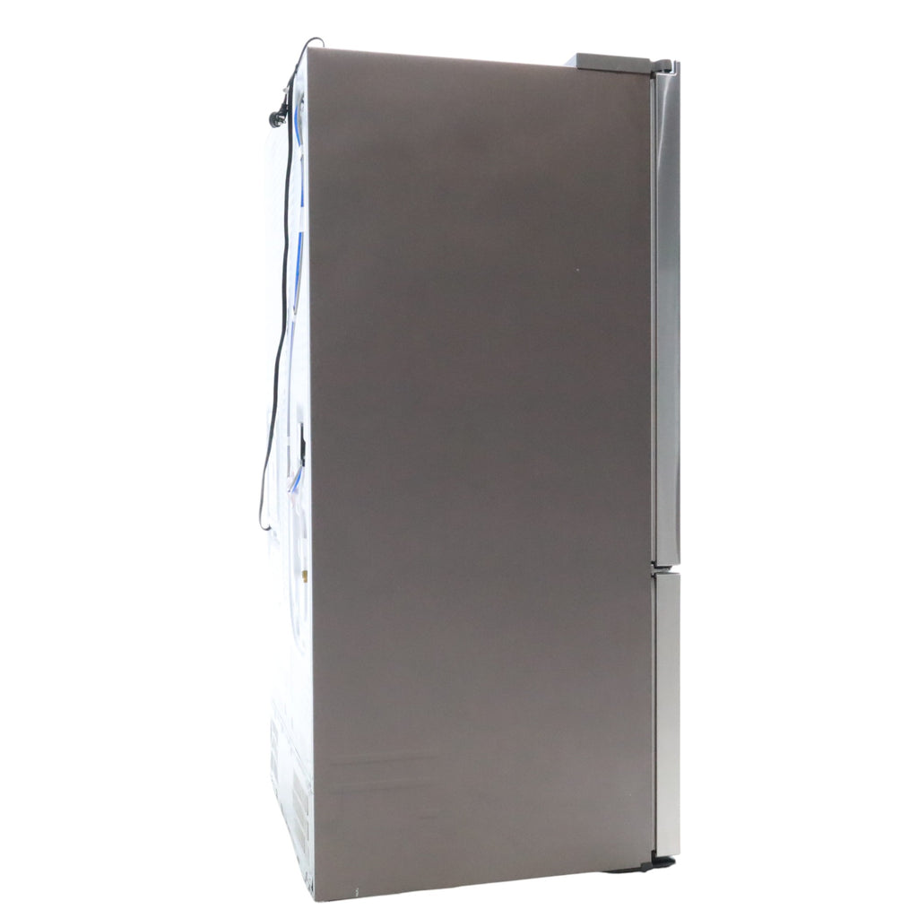 Fingerprint Resistant Stainless Steel ENERGY STAR Samsung 27 cu. ft. 3 Door French Door Refrigerator with Exterior Water and Ice Dispenser RF27T5201SR - Certified Refurbished