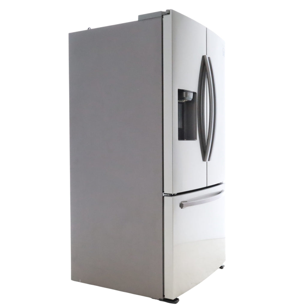 Fingerprint Resistant Stainless Steel ENERGY STAR Samsung 27 cu. ft. 3 Door French Door Refrigerator with Exterior Water and Ice Dispenser RF27T5201SR - Certified Refurbished