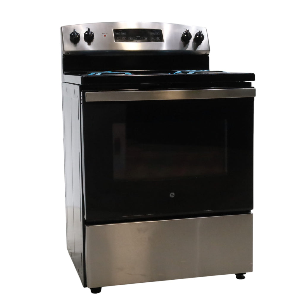 Pictures of Stainless Steel GE® 30" Free-Standing Self-Clean Electric Range with 4 Cooktop Elements - Scratch & Dent - Minor - Neu Appliance Outlet - Discount Appliance Outlet in Austin, Tx
