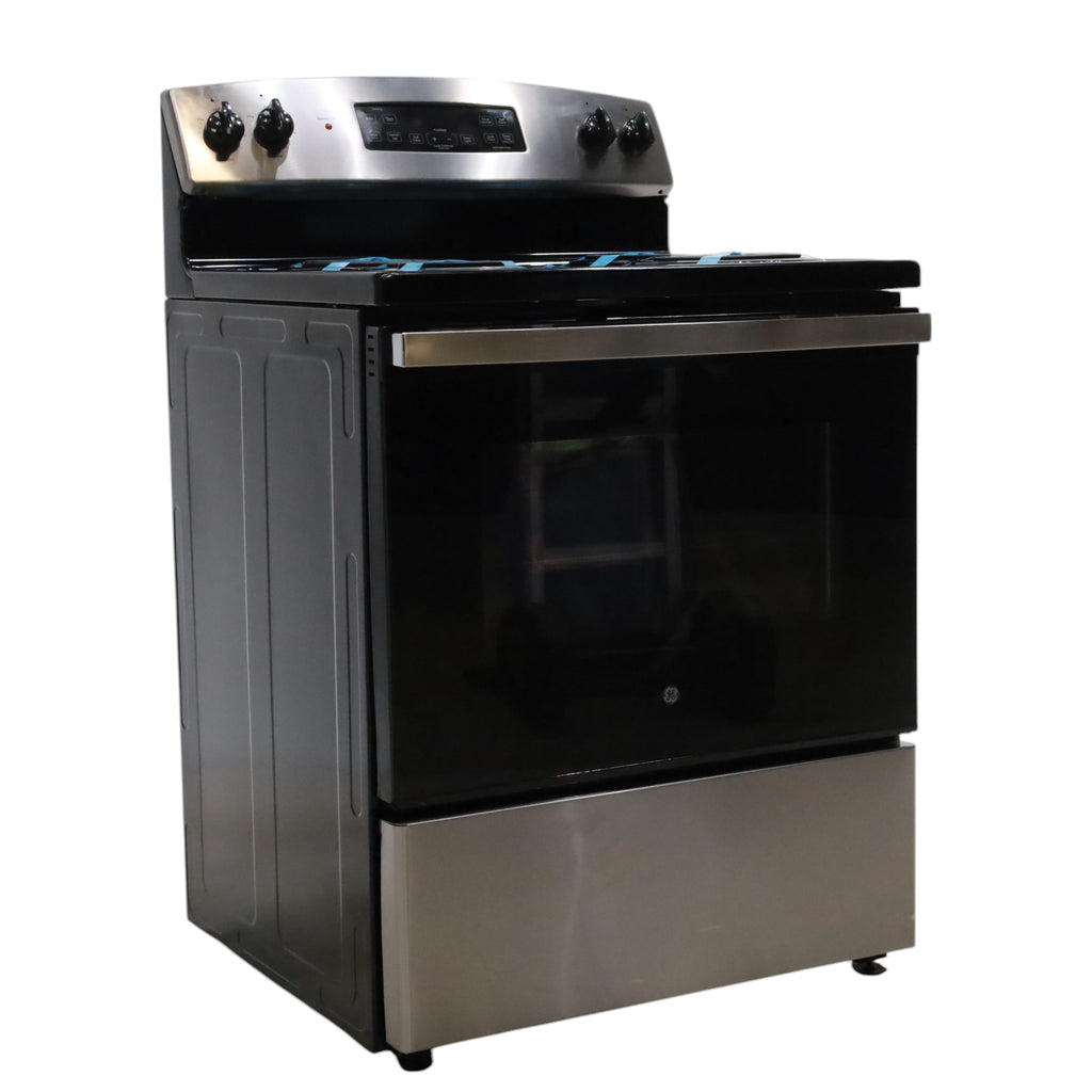 Pictures of Stainless Steel GE® 30" Free-Standing Self-Clean Electric Range with 4 Cooktop Elements - Scratch & Dent - Minor - Neu Appliance Outlet - Discount Appliance Outlet in Austin, Tx