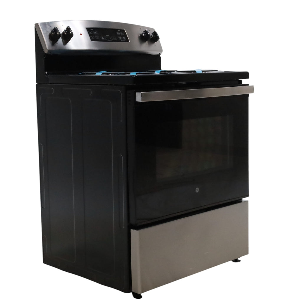 Pictures of Stainless Steel GE® 30" Free-Standing Self-Clean Electric Range with 4 Cooktop Elements - Scratch & Dent - Minor - Neu Appliance Outlet - Discount Appliance Outlet in Austin, Tx