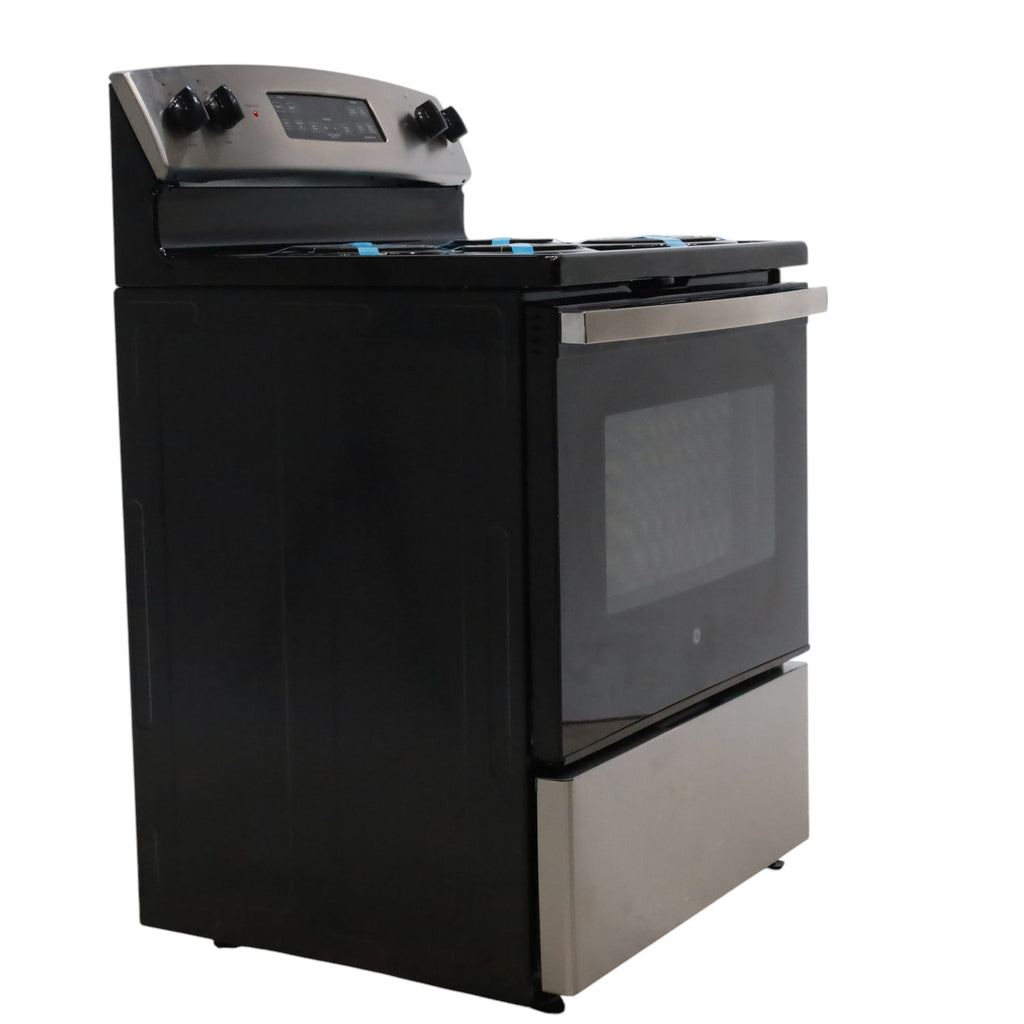 Pictures of Stainless Steel GE® 30" Free-Standing Self-Clean Electric Range with 4 Cooktop Elements - Scratch & Dent - Minor - Neu Appliance Outlet - Discount Appliance Outlet in Austin, Tx