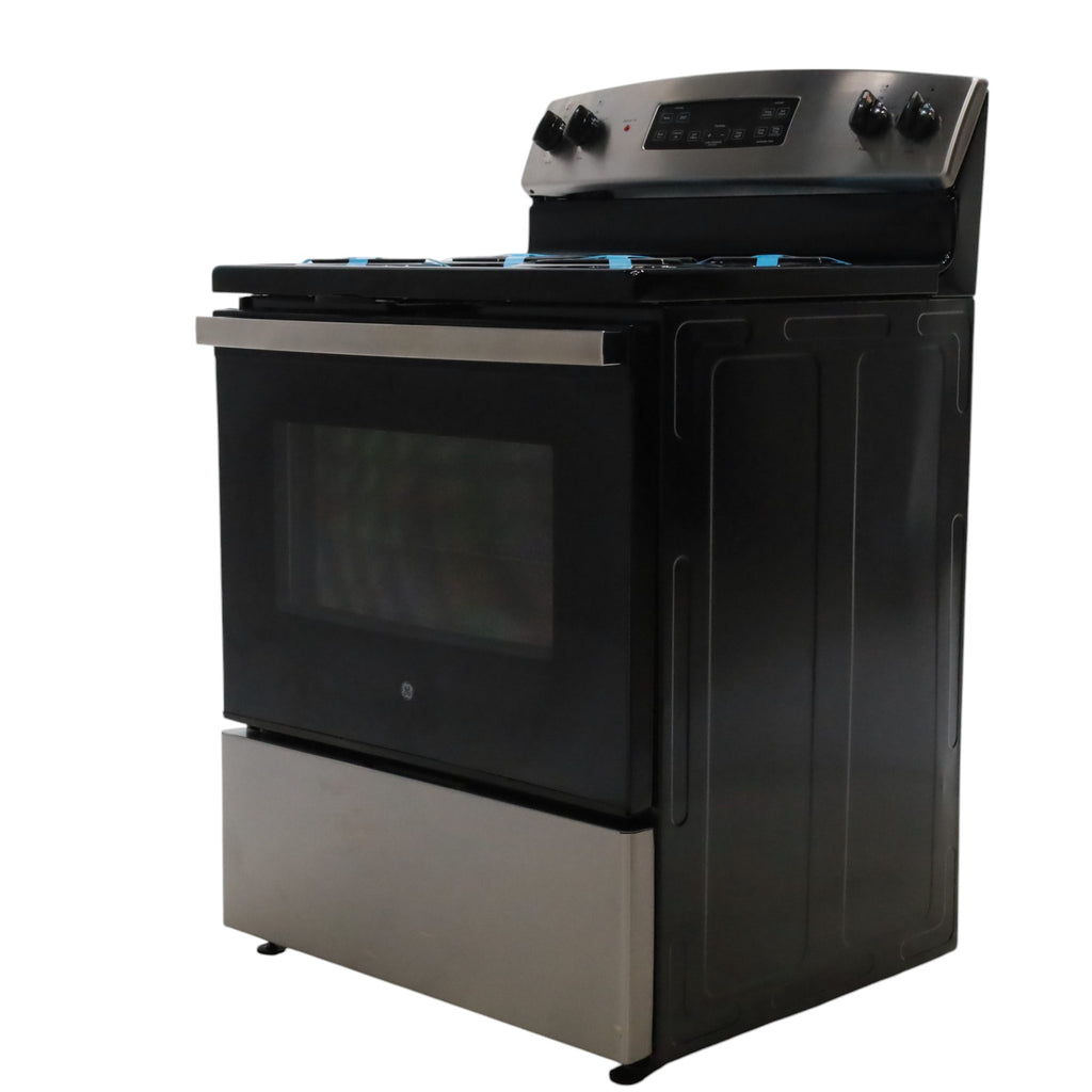 Stainless Steel GE® 30" Free-Standing Self-Clean Electric Range with 4 Cooktop Elements - Scratch & Dent - Minor