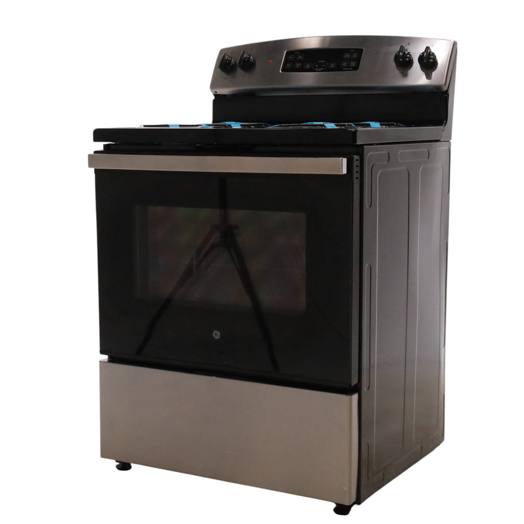 Stainless Steel GE® 30" Free-Standing Self-Clean Electric Range with 4 Cooktop Elements - Scratch & Dent - Minor