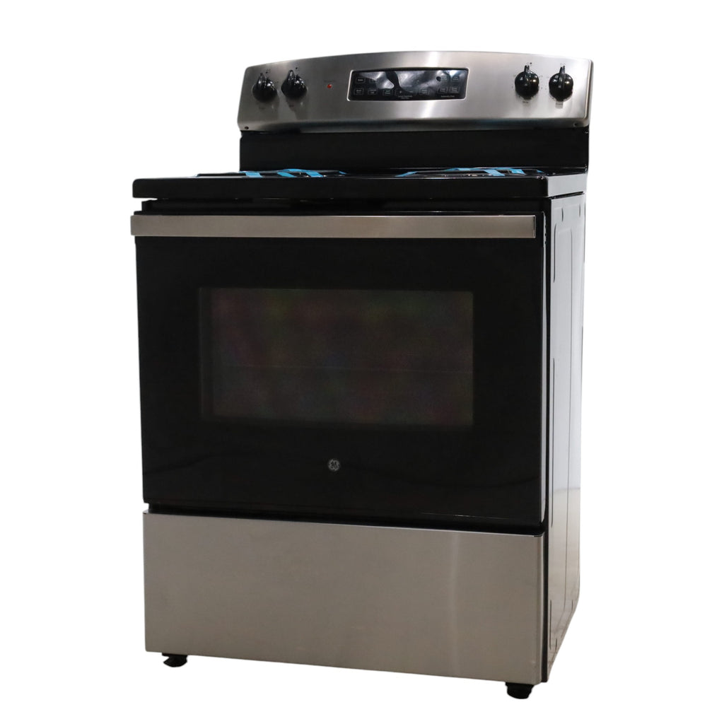 Stainless Steel GE® 30" Free-Standing Self-Clean Electric Range with 4 Cooktop Elements - Scratch & Dent - Minor