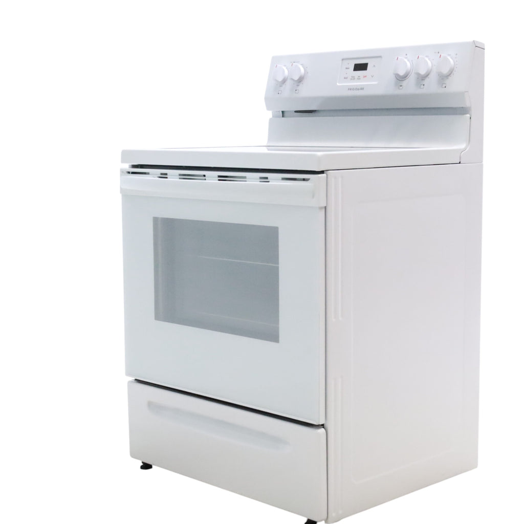 Frigidaire White 30 inch 5.3 cu. ft. 5-Burner Element Electric Range with Manual Clean FCRE3052AW - Scratch & Dent - (Minor)