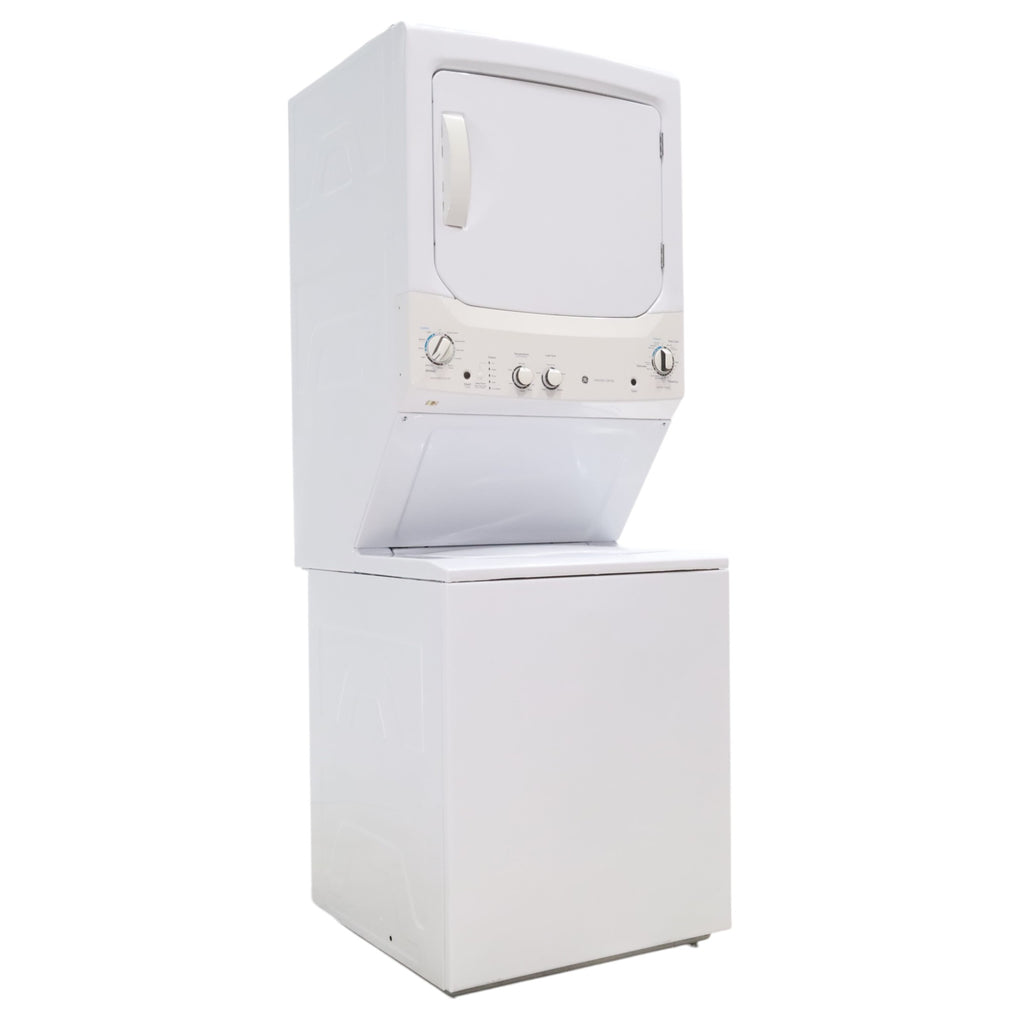 Pictures of 27" Wide GE 3.8 cu. ft. Laundry Center Washer and 5.9 cu. ft. Electric Dryer with Electro-Mechanical Rotary Dial Controls - Certified Refurbished - Neu Appliance Outlet - Discount Appliance Outlet in Austin, Tx