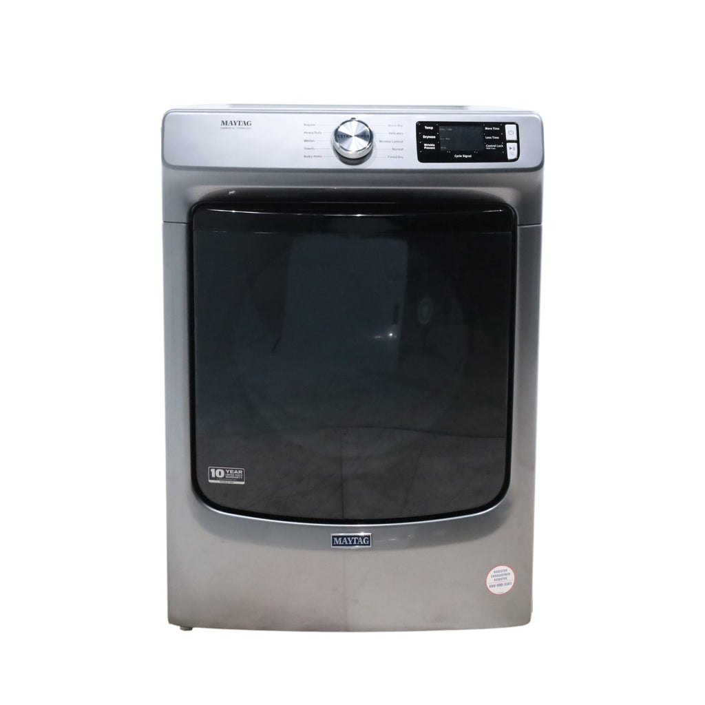 Pictures of Maytag Metallic Slate 7.3-cu ft Stackable Vented ENERGY STAR Electric Dryer with Extra Power Button - Open Box - Neu Appliance Outlet - Discount Appliance Outlet in Austin, Tx