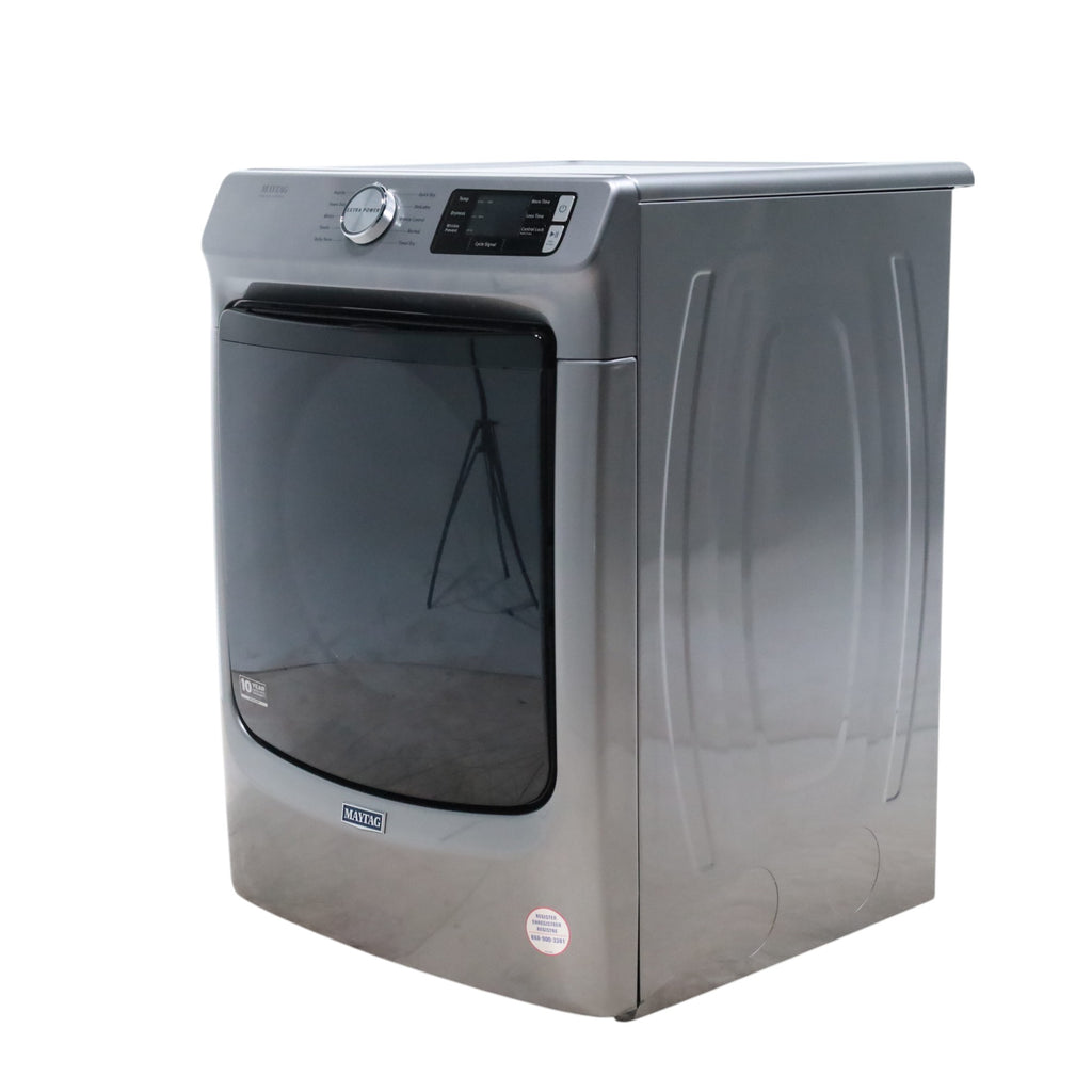 Pictures of Maytag Metallic Slate 7.3-cu ft Stackable Vented ENERGY STAR Electric Dryer with Extra Power Button - Open Box - Neu Appliance Outlet - Discount Appliance Outlet in Austin, Tx