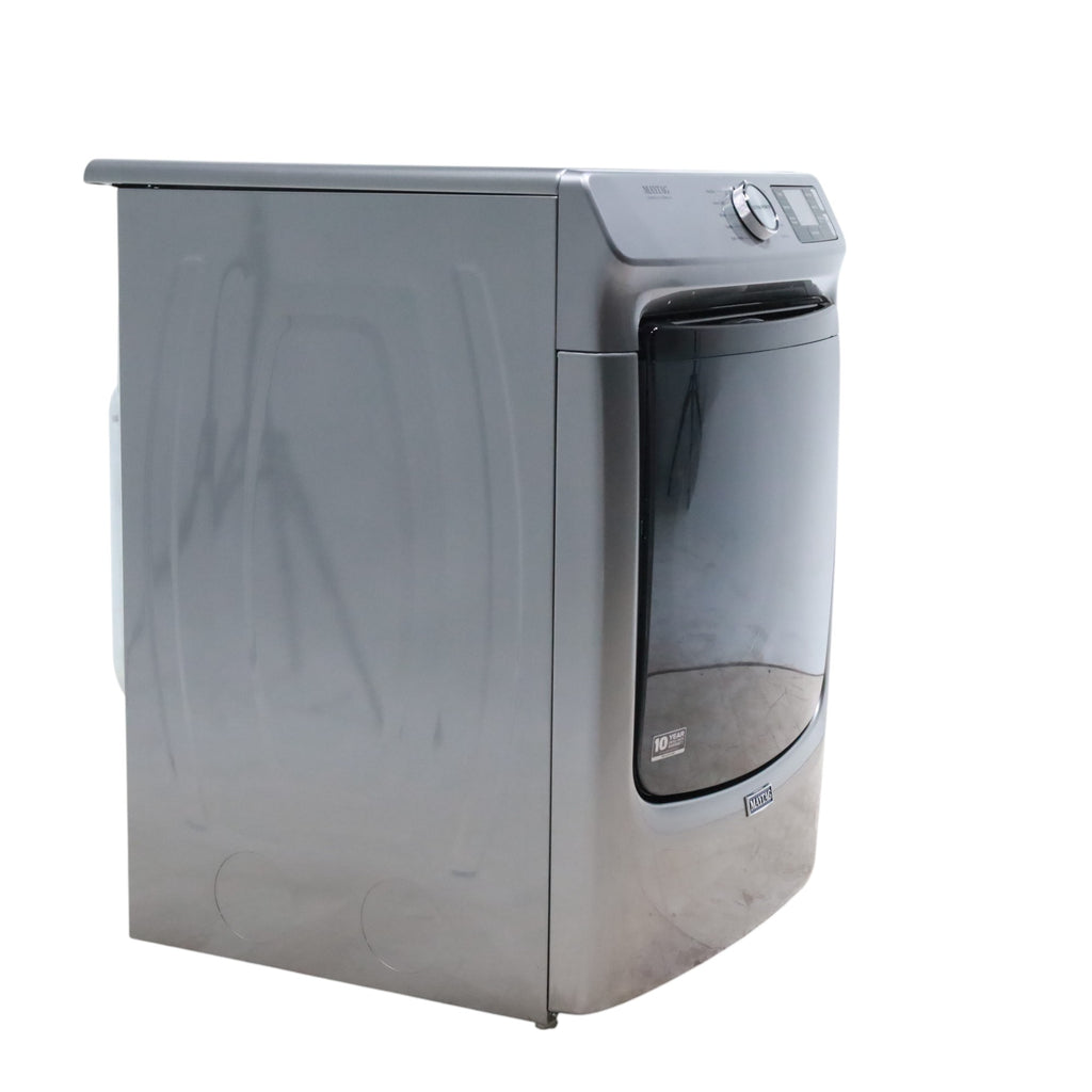 Maytag Metallic Slate 7.3-cu ft Stackable Vented ENERGY STAR Electric Dryer with Extra Power Button - Open Box