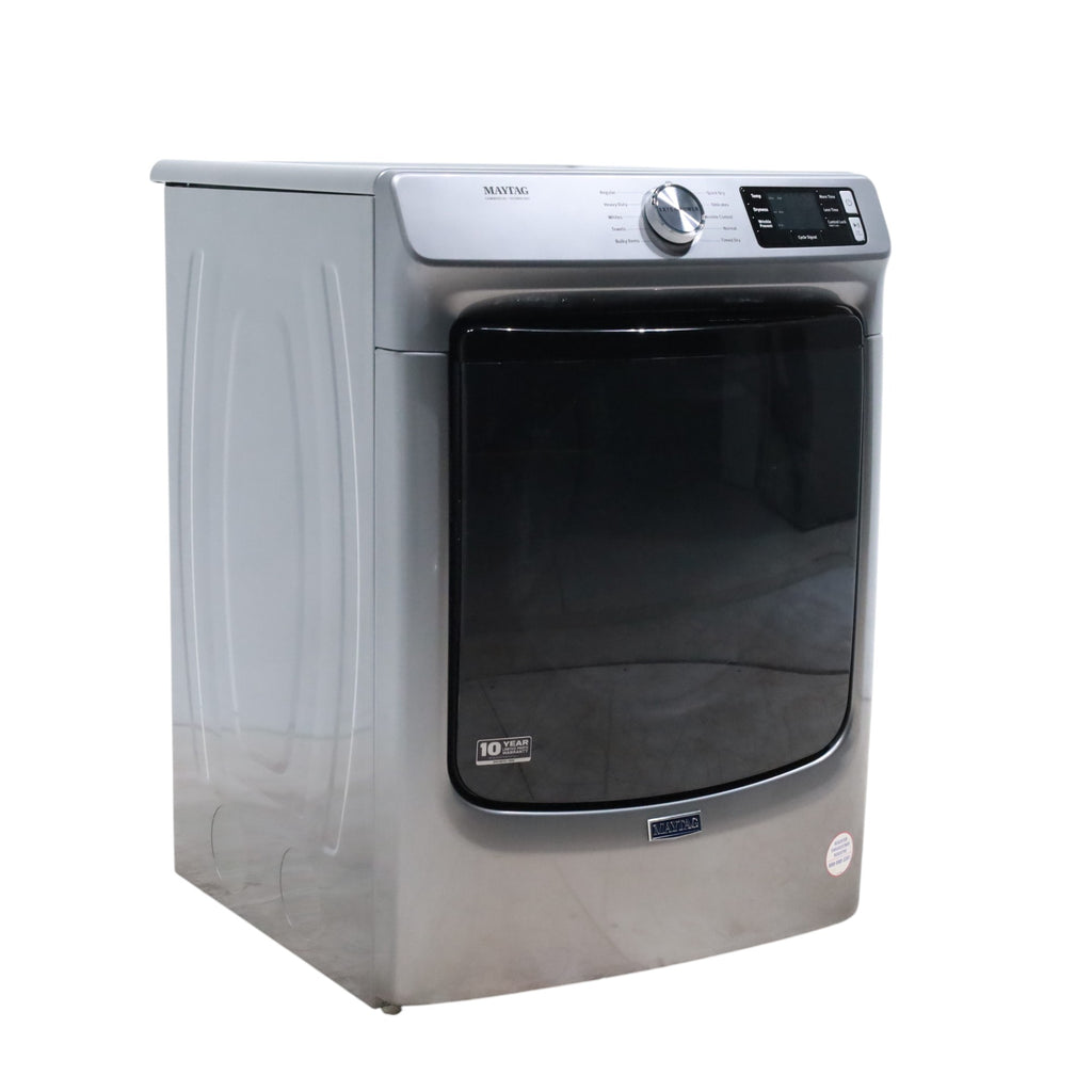 Maytag Metallic Slate 7.3-cu ft Stackable Vented ENERGY STAR Electric Dryer with Extra Power Button - Open Box