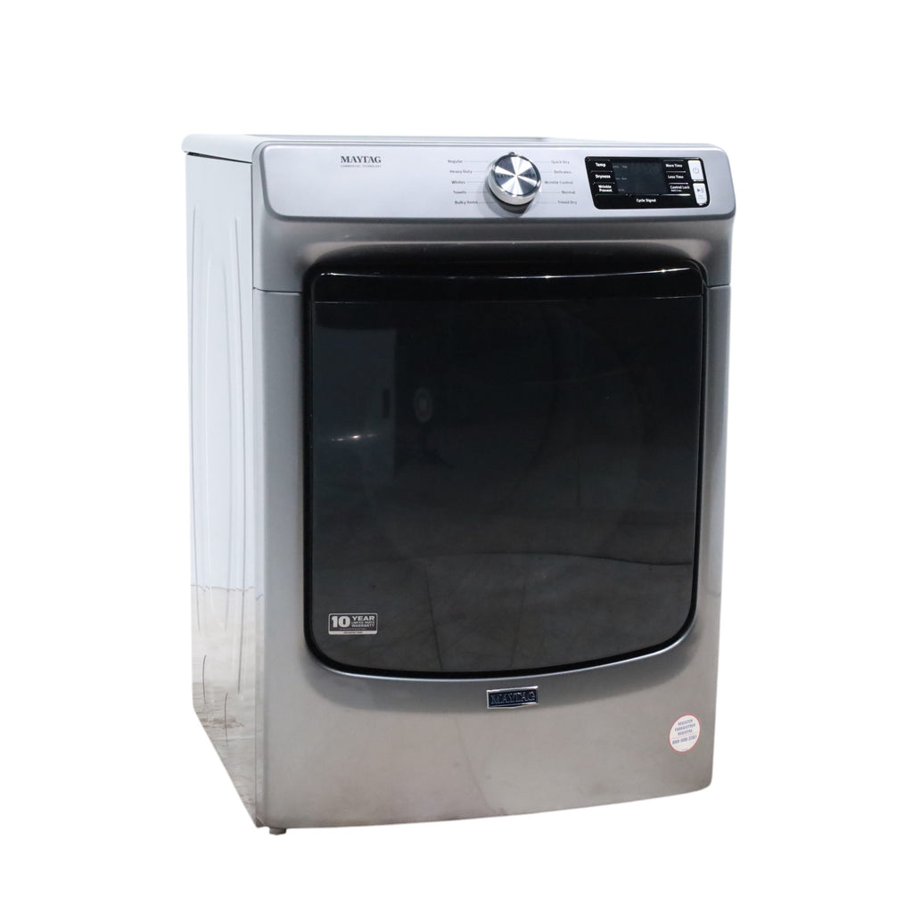 Maytag Metallic Slate 7.3-cu ft Stackable Vented ENERGY STAR Electric Dryer with Extra Power Button - Open Box
