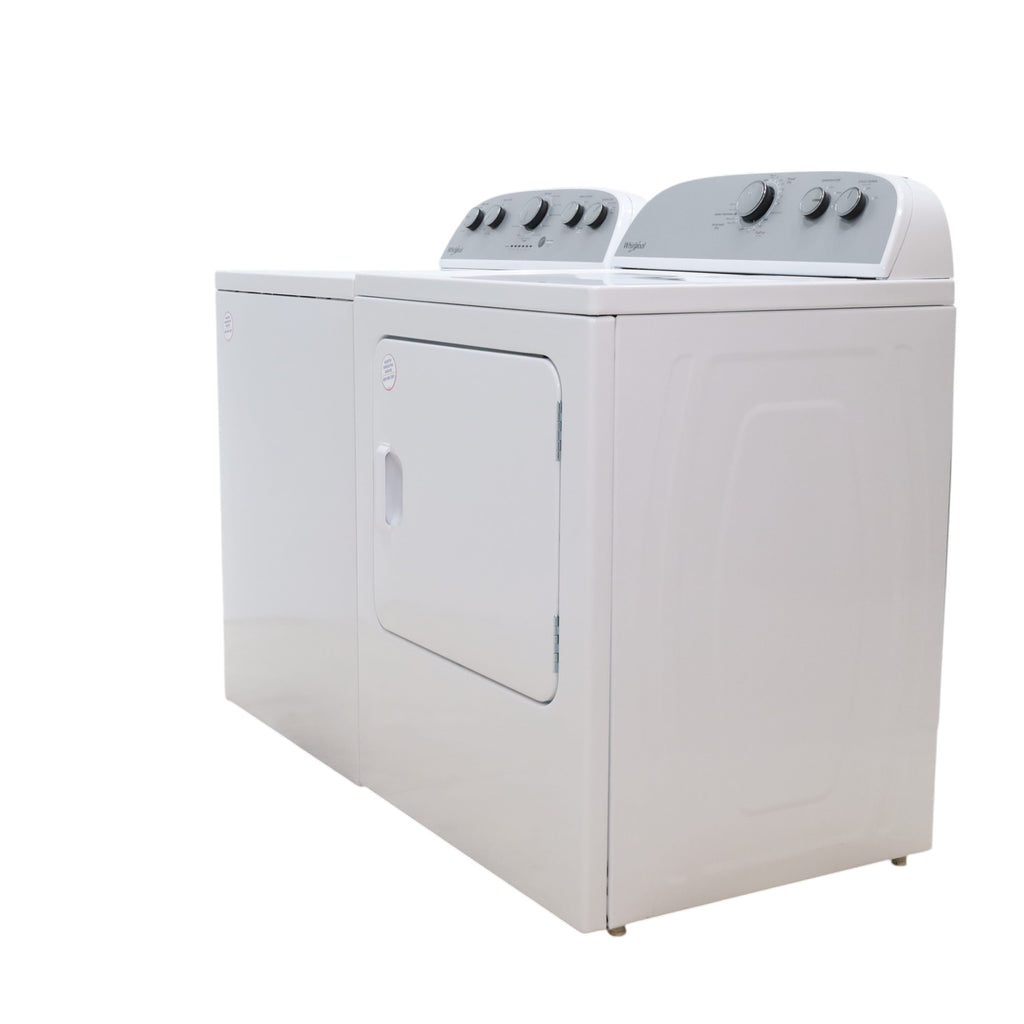 HE Whirlpool 3.5 cu. ft. Top Load Washing Machine with Deep Water Wash and 7 cu. ft. Electric Dryer with AutoDry- Open Box