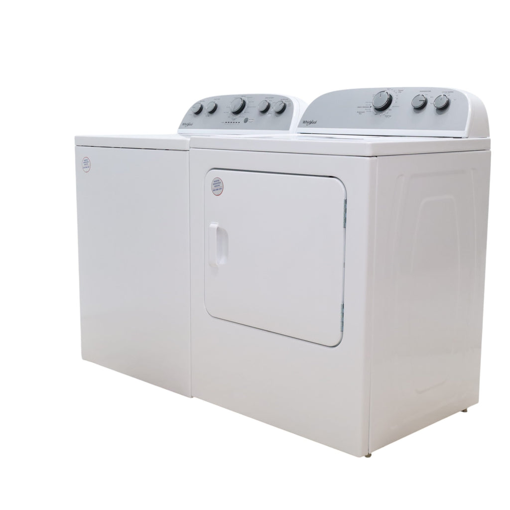 HE Whirlpool 3.5 cu. ft. Top Load Washing Machine with Deep Water Wash and 7 cu. ft. Electric Dryer with AutoDry- Open Box