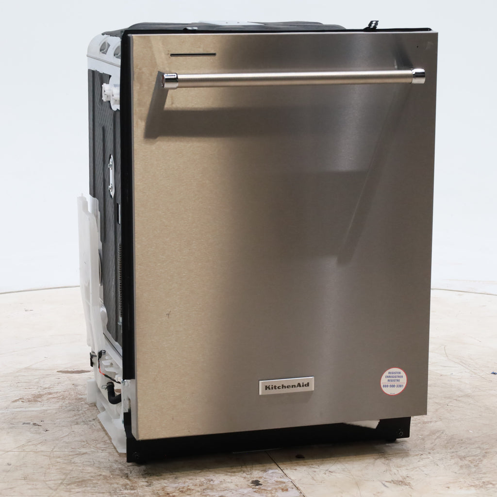 24 in. PrintShield Stainless Steel ENERGY STAR KitchenAid Top Control Dishwasher with FreeFlex Third Rack - Open Box
