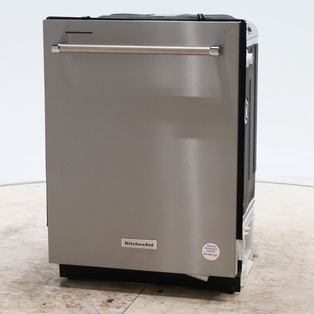 Pictures of 24 in. PrintShield Stainless Steel ENERGY STAR KitchenAid Top Control Dishwasher with FreeFlex Third Rack - Open Box - Neu Appliance Outlet - Discount Appliance Outlet in Austin, Tx
