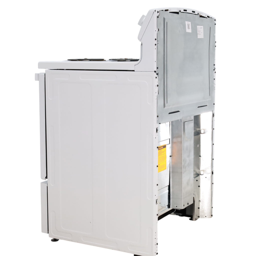 Pictures of Hotpoint White 30-in 4 Burners 5-cu ft Freestanding Electric Range with Sensi Temp Technology - Open Box - Neu Appliance Outlet - Discount Appliance Outlet in Austin, Tx