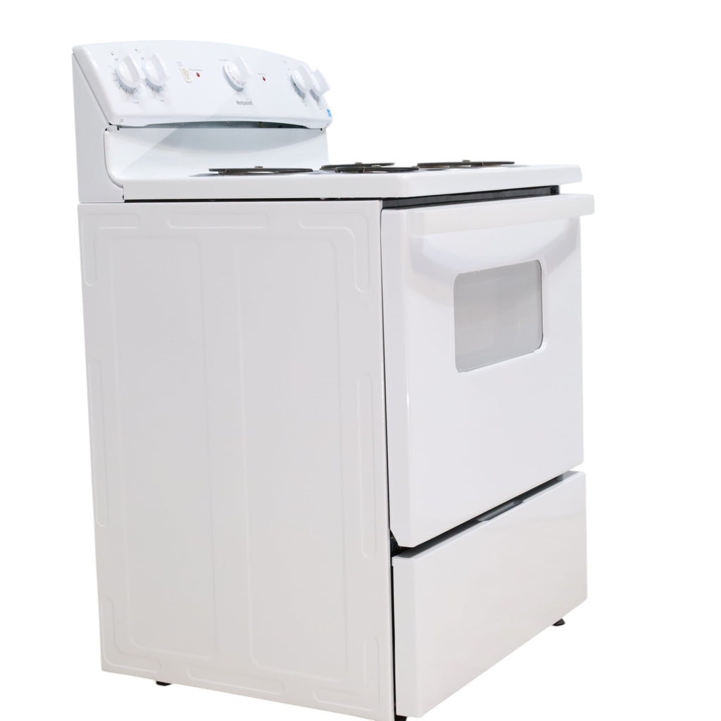Hotpoint White 30-in 4 Burners 5-cu ft Freestanding Electric Range with Sensi Temp Technology - Open Box