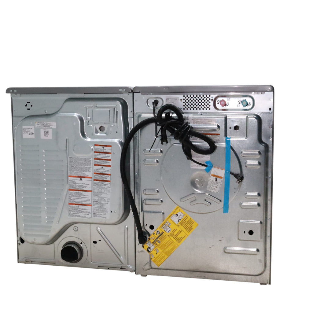 Maytag Metallic Slate 4.5-cu ft High Efficiency ENERGY STAR Stackable Steam Cycle Front-Load Washer with Maytag® Commercial Technology and Maytag 7.3-cu ft Stackable Vented ENERGY STAR Electric Dryer -  Scratch & Dent - Minor