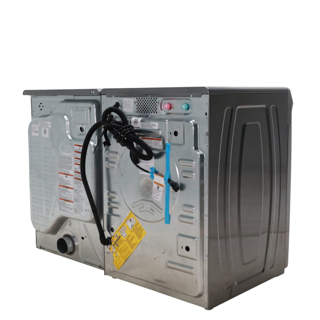 Maytag Metallic Slate 4.5-cu ft High Efficiency ENERGY STAR Stackable Steam Cycle Front-Load Washer with Maytag® Commercial Technology and Maytag 7.3-cu ft Stackable Vented ENERGY STAR Electric Dryer -  Scratch & Dent - Minor