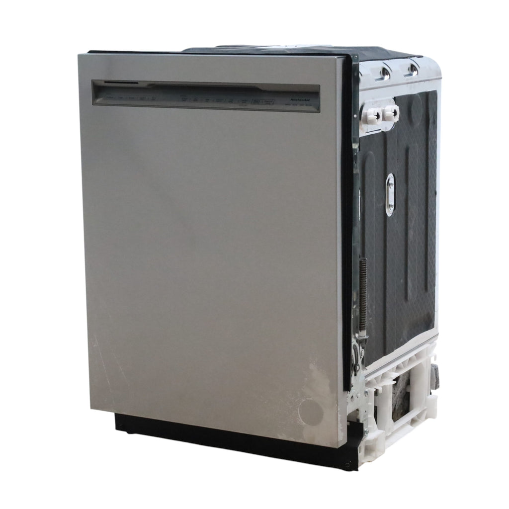 Pictures of 24 in. KitchenAid PrintShield ENERGY STAR Black Stainless Steel with PrintShield™ Finish Built-In Front Control Tall Tub 39 dBA Dishwasher with Stainless Steel Tub - Scratch & Dent - Moderate - Neu Appliance Outlet - Discount Appliance Outlet in Austin, Tx