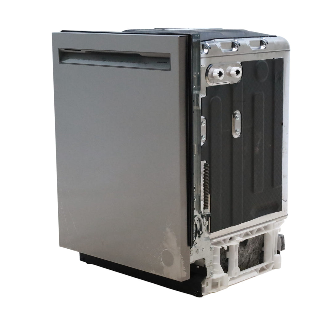 Pictures of 24 in. KitchenAid PrintShield ENERGY STAR Black Stainless Steel with PrintShield™ Finish Built-In Front Control Tall Tub 39 dBA Dishwasher with Stainless Steel Tub - Scratch & Dent - Moderate - Neu Appliance Outlet - Discount Appliance Outlet in Austin, Tx