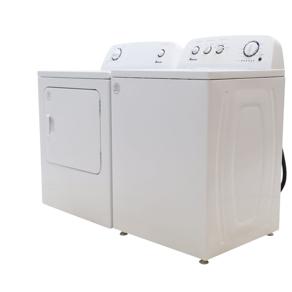 Pictures of Amana 3.8 cu. ft. Top Load Washing Machine with Deep Water Wash Option and Amana 6.5 cu. ft. Electric Dryer with Automatic Cycles - Scratch & Dent - Minor - Neu Appliance Outlet - Discount Appliance Outlet in Austin, Tx