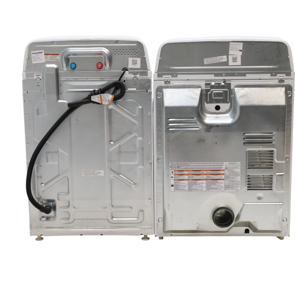 Amana 3.8 cu. ft. Top Load Washing Machine with Deep Water Wash Option and Amana 6.5 cu. ft. Electric Dryer with Automatic Cycles - Scratch & Dent - Minor