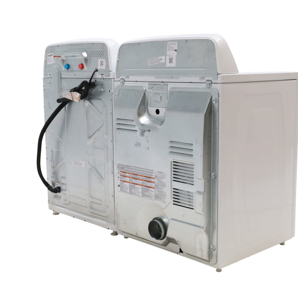 Amana 3.8 cu. ft. Top Load Washing Machine with Deep Water Wash Option and Amana 6.5 cu. ft. Electric Dryer with Automatic Cycles - Scratch & Dent - Minor