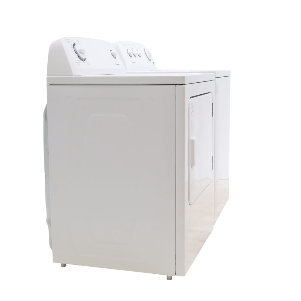 Amana 3.8 cu. ft. Top Load Washing Machine with Deep Water Wash Option and Amana 6.5 cu. ft. Electric Dryer with Automatic Cycles - Scratch & Dent - Minor
