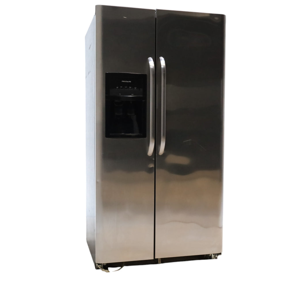 Pictures of Frigidaire 36 inch wide Stainless Steel 26 cu ft Side by Side Refrigerator with Ice/Water Dispenser, PureSource Filter and Ready Select Controls - Certified Refurbished - Neu Appliance Outlet - Discount Appliance Outlet in Austin, Tx