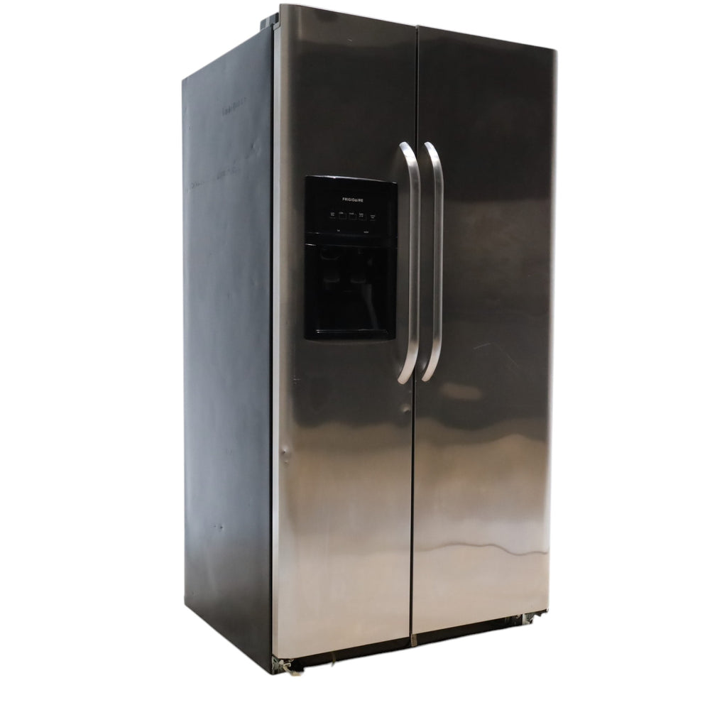 Pictures of Frigidaire 36 inch wide Stainless Steel 26 cu ft Side by Side Refrigerator with Ice/Water Dispenser, PureSource Filter and Ready Select Controls - Certified Refurbished - Neu Appliance Outlet - Discount Appliance Outlet in Austin, Tx