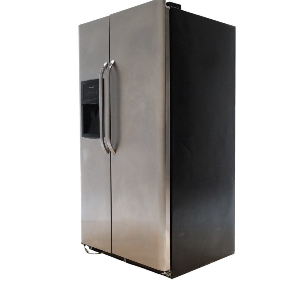 Frigidaire 36 inch wide Stainless Steel 26 cu ft Side by Side Refrigerator with Ice/Water Dispenser, PureSource Filter and Ready Select Controls - Certified Refurbished