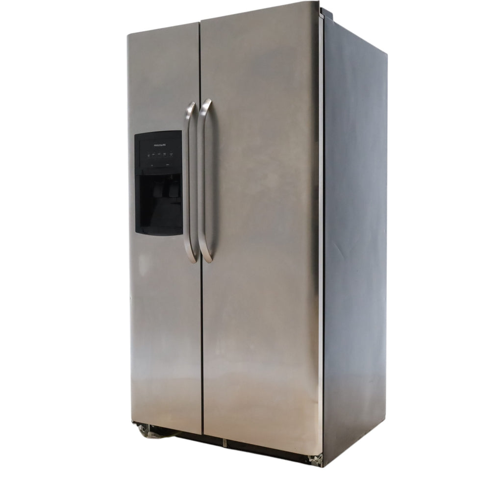 Frigidaire 36 inch wide Stainless Steel 26 cu ft Side by Side Refrigerator with Ice/Water Dispenser, PureSource Filter and Ready Select Controls - Certified Refurbished