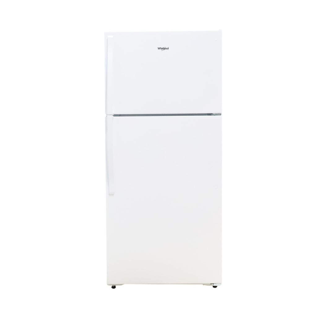 Pictures of 28" Wide White Whirlpool 14.3 cu. ft. Top Freezer Refrigerator with Reversible Doors - Open Box - Neu Appliance Outlet - Discount Appliance Outlet in Austin, Tx
