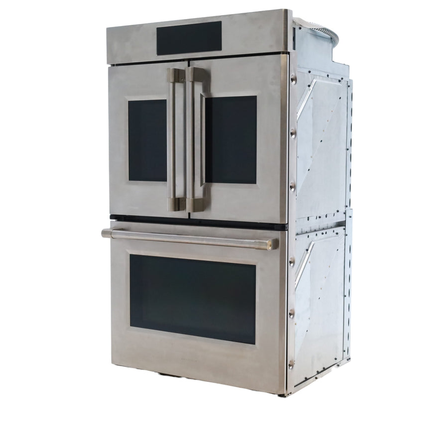 Monogram 30" French-Door Electric Convection Double Wall Oven with WiFi Connect Stainless Steel - ZTDX1FPSNSS - Open Box