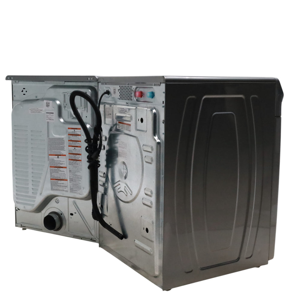 Maytag Metallic Slate 4.5-cu ft High Efficiency ENERGY STAR Stackable Steam Cycle Front-Load Washer with Maytag® Commercial Technology and Maytag 7.3-cu ft Stackable Vented ENERGY STAR Electric Dryer -  Open Box