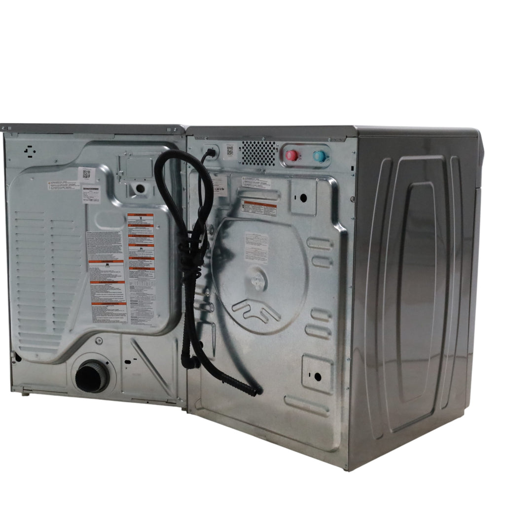 Maytag Metallic Slate 4.5-cu ft High Efficiency ENERGY STAR Stackable Steam Cycle Front-Load Washer with Maytag® Commercial Technology and Maytag 7.3-cu ft Stackable Vented ENERGY STAR Electric Dryer -  Open Box