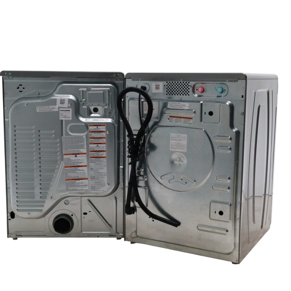 Maytag Metallic Slate 4.5-cu ft High Efficiency ENERGY STAR Stackable Steam Cycle Front-Load Washer with Maytag® Commercial Technology and Maytag 7.3-cu ft Stackable Vented ENERGY STAR Electric Dryer -  Open Box