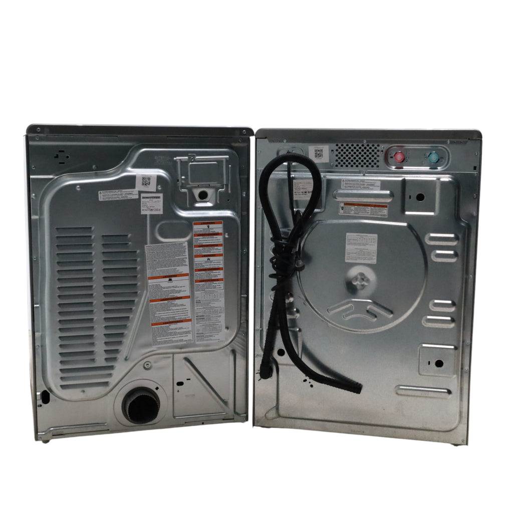 Maytag Metallic Slate 4.5-cu ft High Efficiency ENERGY STAR Stackable Steam Cycle Front-Load Washer with Maytag® Commercial Technology and Maytag 7.3-cu ft Stackable Vented ENERGY STAR Electric Dryer -  Open Box