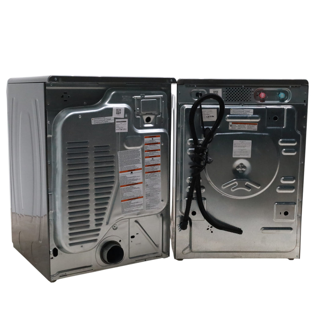 Maytag Metallic Slate 4.5-cu ft High Efficiency ENERGY STAR Stackable Steam Cycle Front-Load Washer with Maytag® Commercial Technology and Maytag 7.3-cu ft Stackable Vented ENERGY STAR Electric Dryer -  Open Box