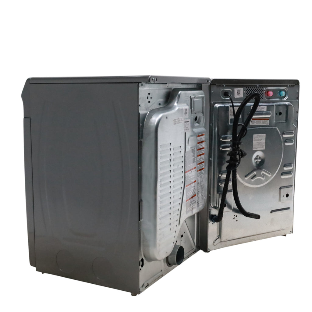 Maytag Metallic Slate 4.5-cu ft High Efficiency ENERGY STAR Stackable Steam Cycle Front-Load Washer with Maytag® Commercial Technology and Maytag 7.3-cu ft Stackable Vented ENERGY STAR Electric Dryer -  Open Box