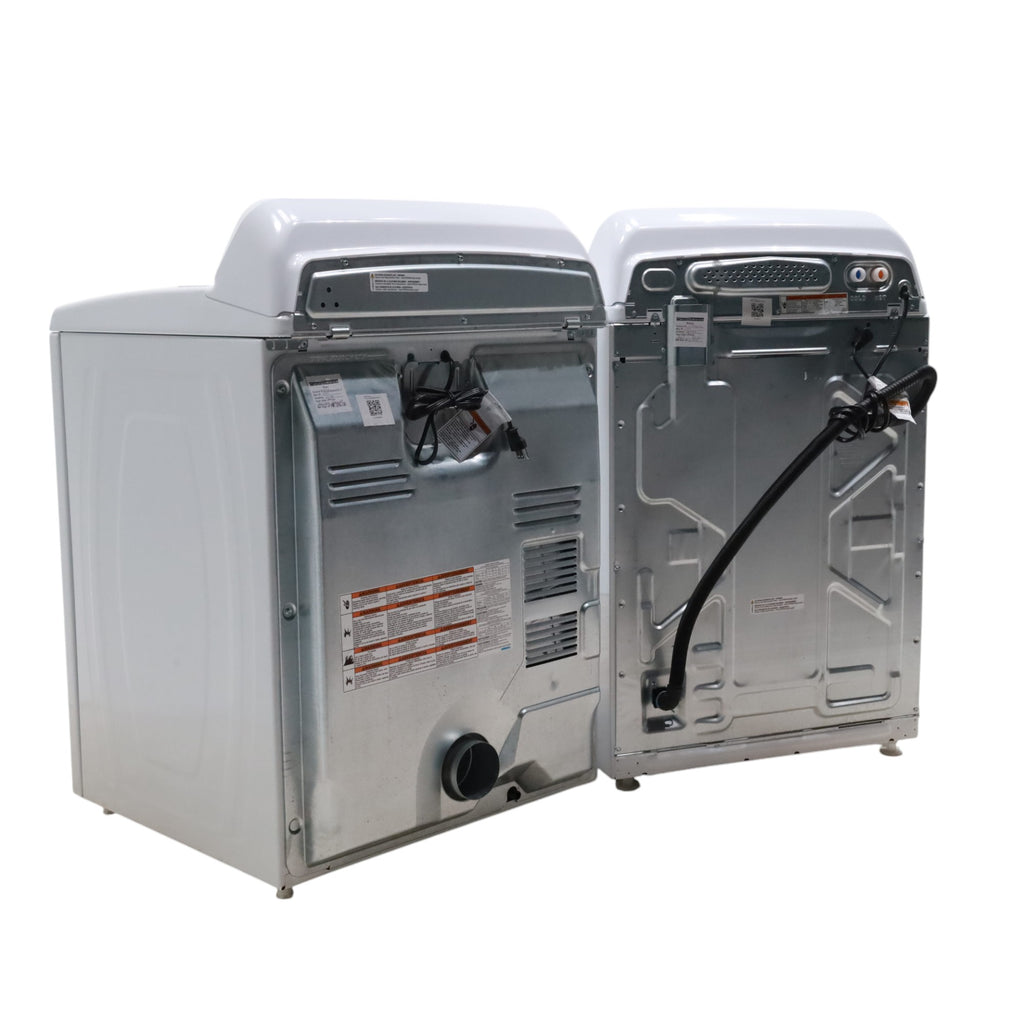 Maytag 4.5 cu. ft. Top Load Washer with Power Agitator and 7.0 cu. ft. Gas Dryer with Reversible Door MVW4505MW / MGD4500MW- Open Box