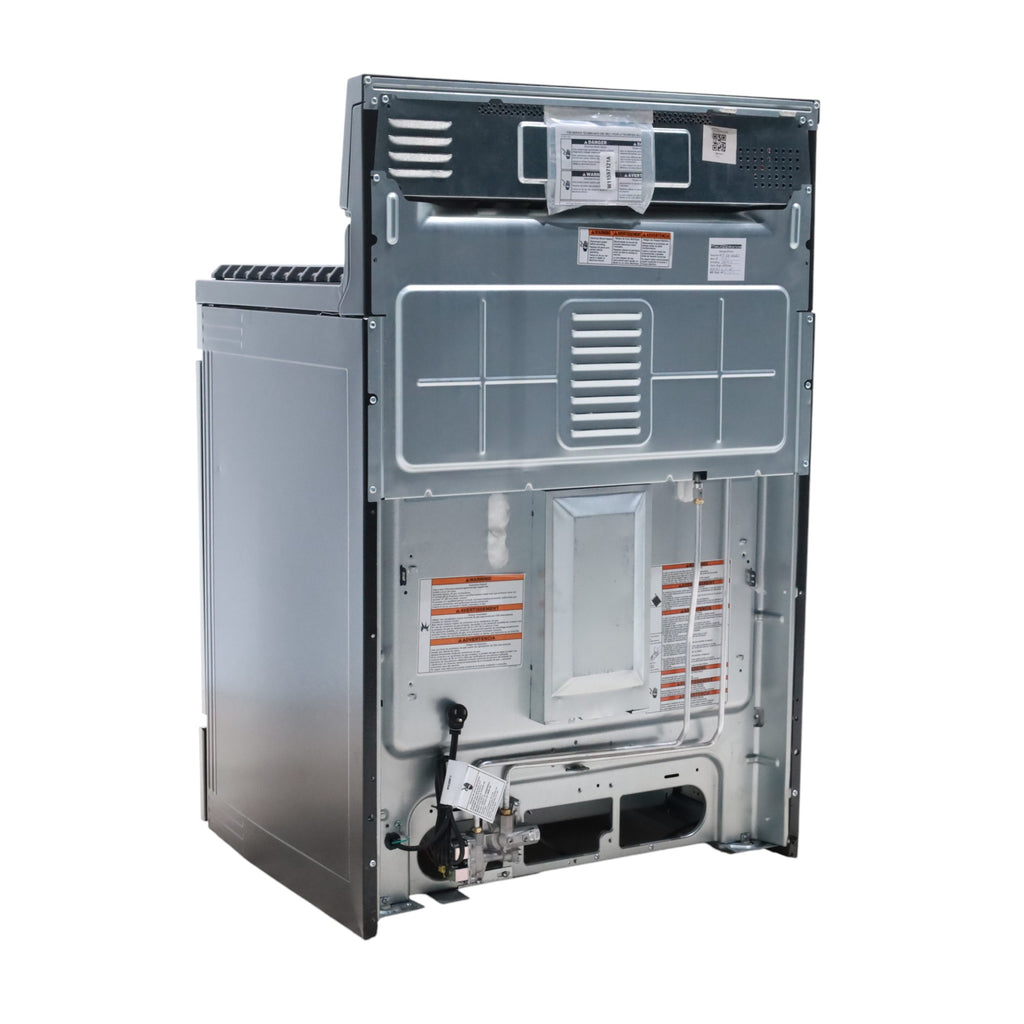 Stainless Steel with Printshield Finish KitchenAid 30-in 5 Burners 5.8-cu ft Self-cleaning Convection Oven Freestanding Natural Gas Range - Scratch & Dent - Minor