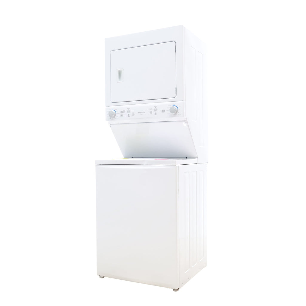 Pictures of Frigidaire Stacked Laundry Center with 3.9 cu ft Capacity Washer and 5.6 cu ft Electric Dryer with Maxfill Option FLCE7522AW - Scratch & Dent - Minor - Neu Appliance Outlet - Discount Appliance Outlet in Austin, Tx
