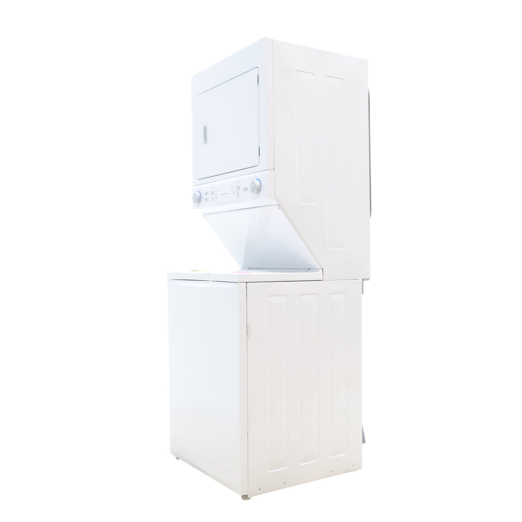 Pictures of Frigidaire Stacked Laundry Center with 3.9 cu ft Capacity Washer and 5.6 cu ft Electric Dryer with Maxfill Option FLCE7522AW - Scratch & Dent - Minor - Neu Appliance Outlet - Discount Appliance Outlet in Austin, Tx